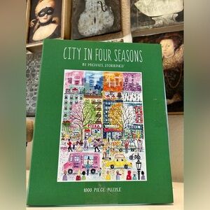Michael Storrings City in Four Seasons 1000 Piece Book Puzzle‎